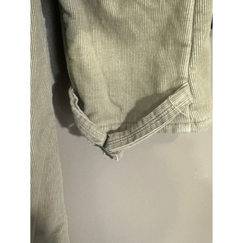Vintage Polo Jeans Co Ralph Lauren Corduroy Hooded Trench Coat Khaki L G - Picture 7 of 8